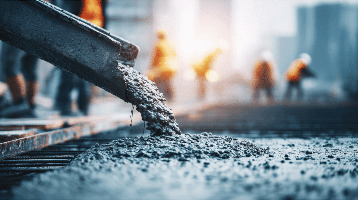 بتن در حال ریختن 